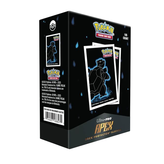 Hovedbilde Neon Kanto Blastoise Apex Deck Protector Sleeves ...