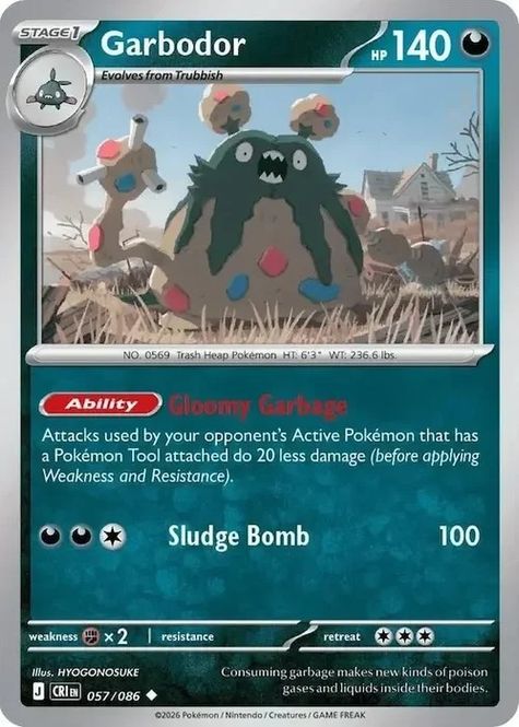 Hovedbilde CRI - 057 - Garbodor - Reverse Holo