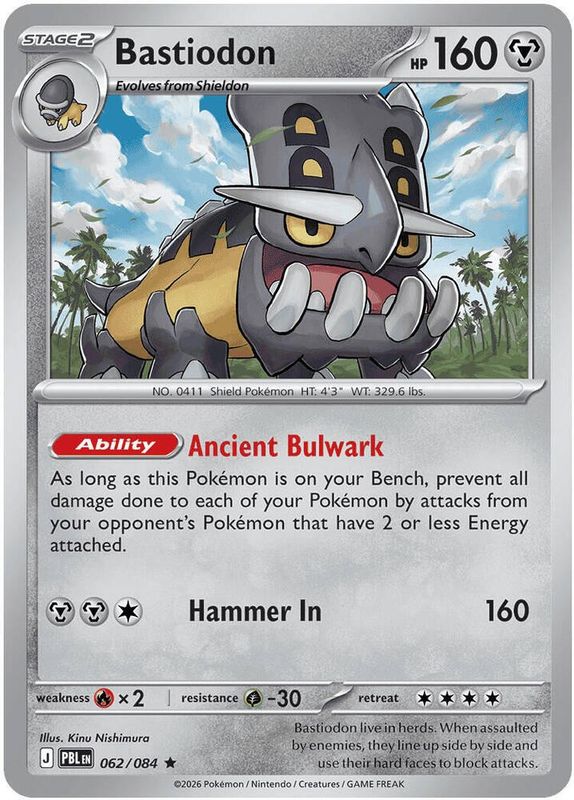 PBL - 062 - Bastiodon - Reverse Holo